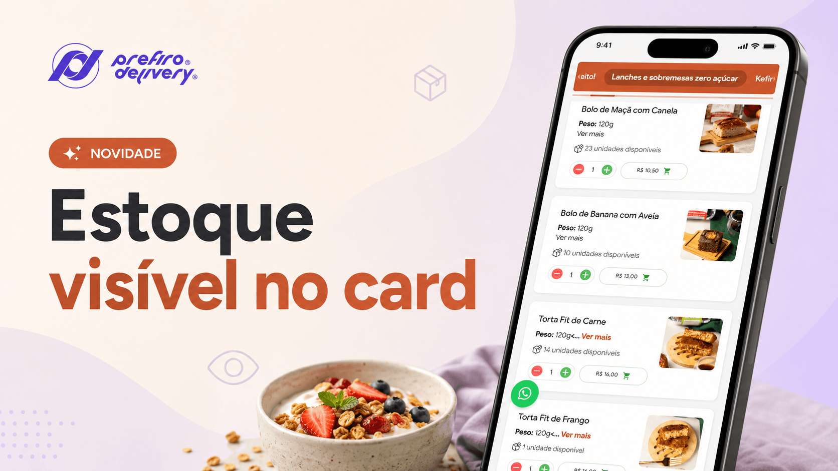 Estoque agora visível no card de produto