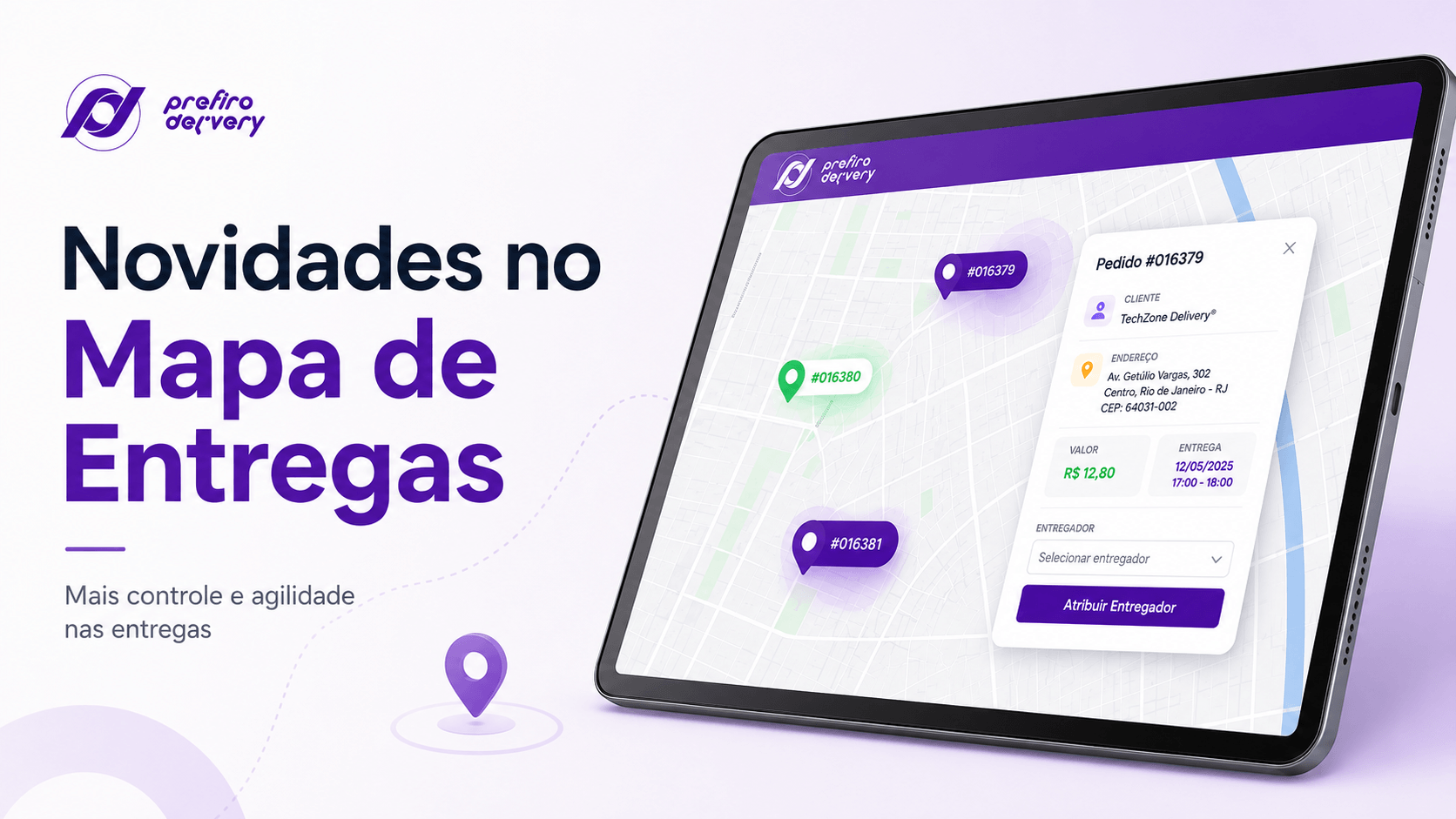 Novidades no Mapa de Entregas